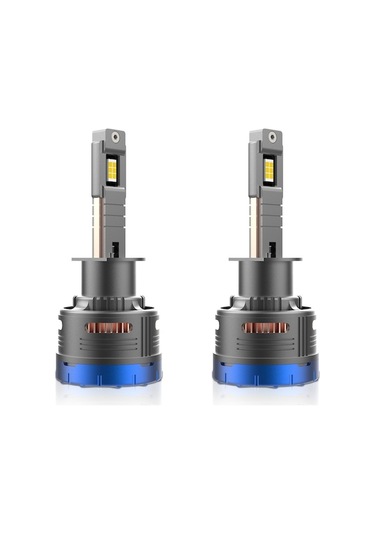 Ebitda Araba Farları Led 600w Yüksek Güç 9005-9006 H1-h11 10-32v, Gri-h1 Kurulum Güvenli Montaj Bir Çift Gri-h1