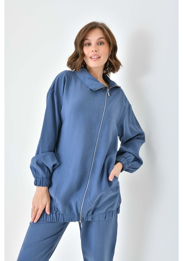 Ftz Women Kadın Modal Pantolonlu Takım İndigo 30716-indigo İndigo