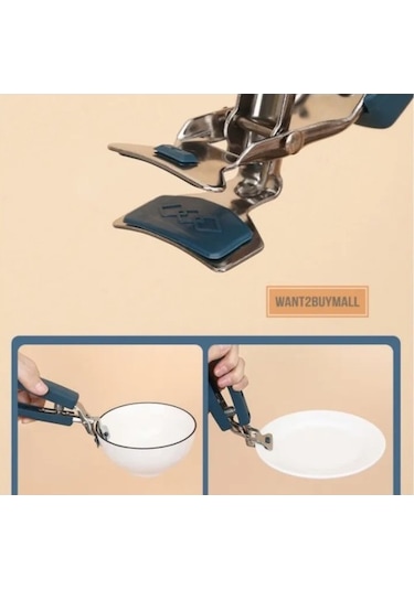 Tabak Tepsi Kelepçesi Yanma Önleyici Çok Renkli