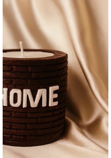 Dekoratif Kokulu Mum Home Kahverengi