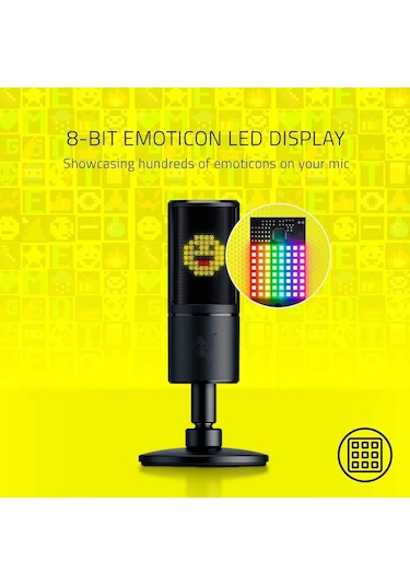 Razer Seiren Emote - İfade Ekranlı Akış Için Usb Kondenser Mikrof