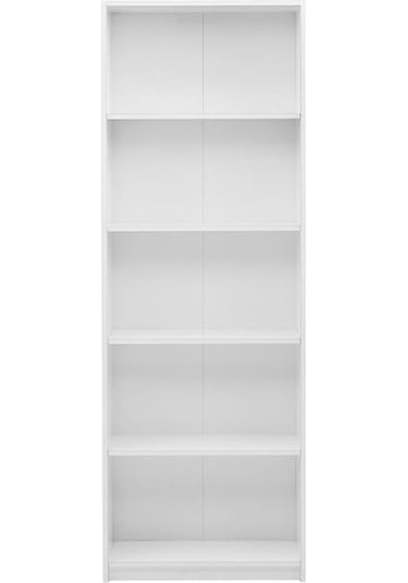 Adoremobilya Max 5 Raflı Kitaplık - Beyaz