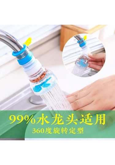 Neevoyu Büyük Boy Mavi 4. Nesil Mefit Stone Filtreli, Genişletilebilir Döner, Su Tasarruflu Mutfak Musluk Spreyi - Renkli Kutu Paketi Diğer