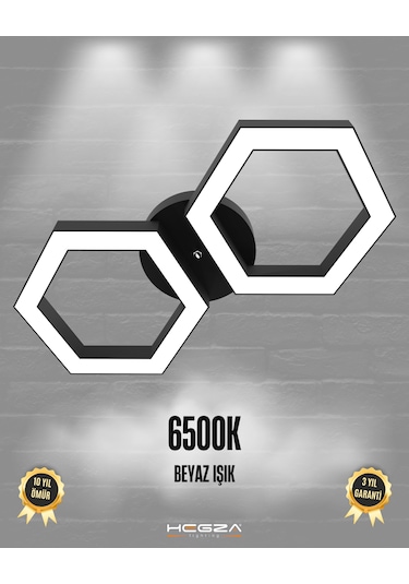 Farfalla Siyah Kasa, Beyaz Işık Modern Plafonyer Led Avize Siyah