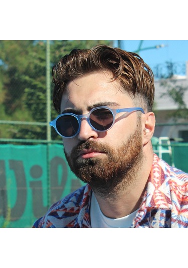 Theo Mavi Unisex Güneş Gözlüğü