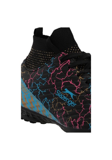 Slazenger Corner Erkek Çocuk Halı Saha Siyah Futbol Ayakkabısı Siyah