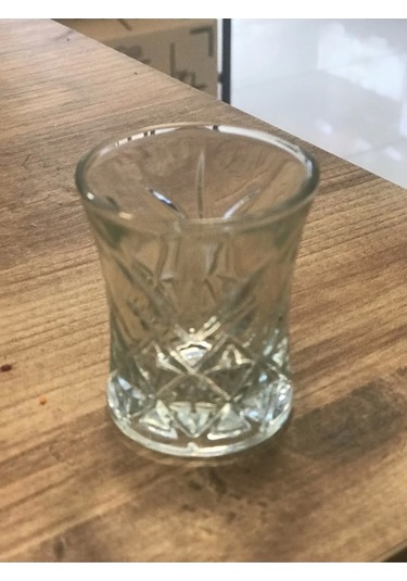 6 Lı Asya Kahve Yanı Su Bardağı Şeffaf Renk Royaleks-70279 Beyaz