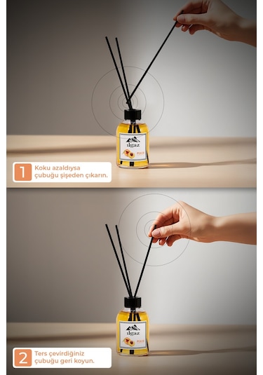 Ilgaz Reed Diffuser Oda Kokusu Bambu Çubuklu Şeftali 110 ML