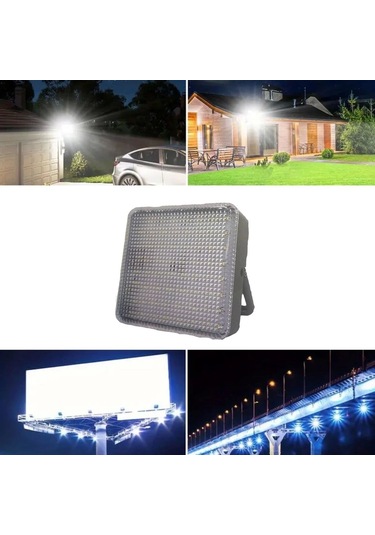 Dış Mekan Ve Kamp İçin Usb İle Şarj Olan 4 Farklı Işık Modlu Güçlü Projektör Lamba 100w 2400 Mah