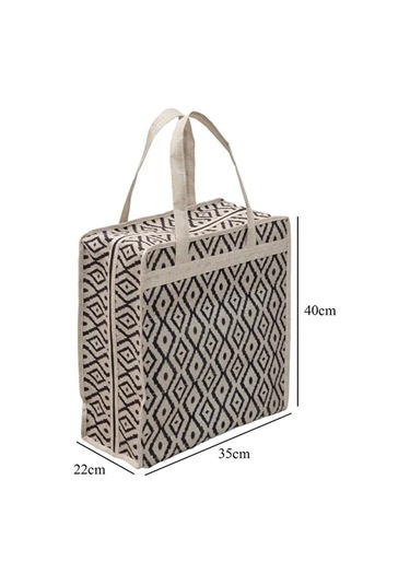 Bohe Ayakkabı Çantası- Valize Asılır Düzenleyici Çanta-seyahat Çantası Bej