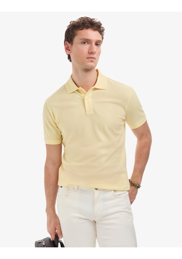 Pierre Cardin Erkek Açık Sarı Tişört Basic 50321128-vr004