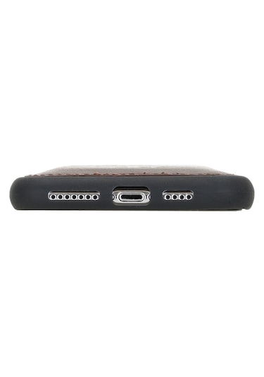 Bouletta Apple Uyumlu iPhone 11 Pro Max Deri Arka Kapak Fxcp Tn3 Kahverengi