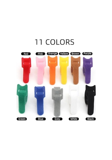 50/100 Adet Çıkarılabilir Kablo Bağları Plastik Sabitleme Yeniden Purple 150mm X 50pcs Diğer