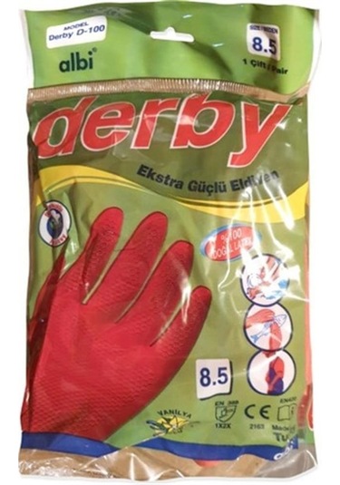 Derby No 8 Lastik Eldiven