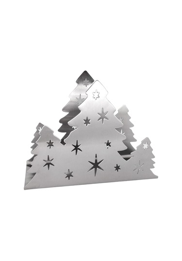 Homyl Mutfak Restoran Otel Için Yılbaşı Peçete Tutucu Gümüş