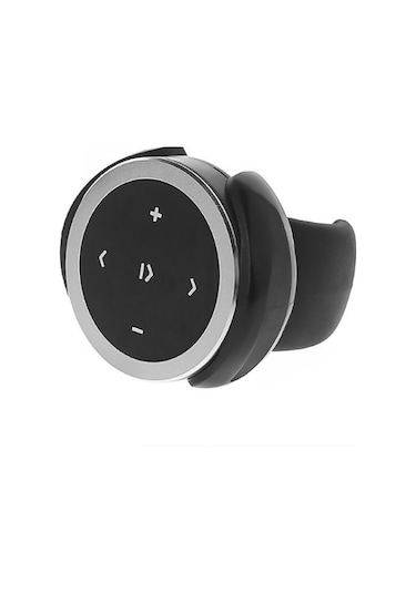 Sones Araba Kablosuz Bluetooth Denetleyici Cep Telefonu Multimedya Çok Fonksiyonlu Direksiyon Uzaktan Kumanda Tutucu İle Gümüş