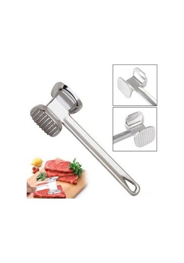 Maiyame Alüminyum Küçük Boy Çift Taraflı Et Tokma Çekiç - Steak Ve Izgara Malzemesi Ev Kullanıma Uygun Cj07077