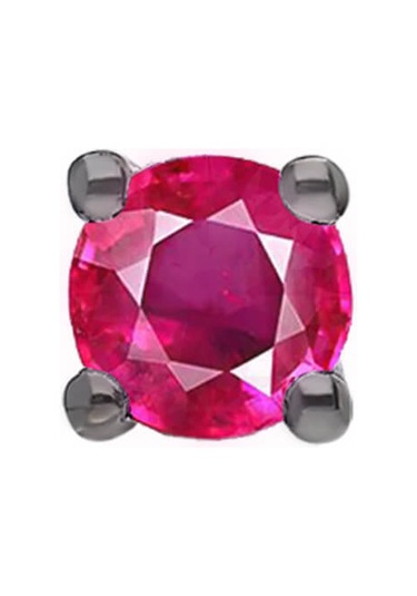 Sirius Pembe Turmalin Tektaş Erkek Küpesi 0823E0051