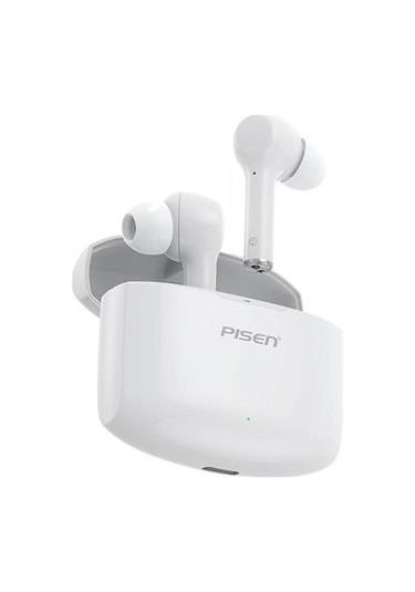 Pisen Buds A-pods Pro Tws Kablosuz Kulaklık Bluetooth 5.0 13mm Sürücü 220mah Kablosuz Kulaklıklar Re - Beyaz