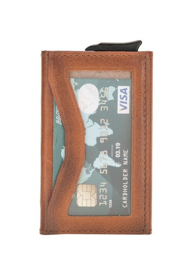 Bouletta Austin Coin Deri Kartlık Rst2Ef Taba Rfıd