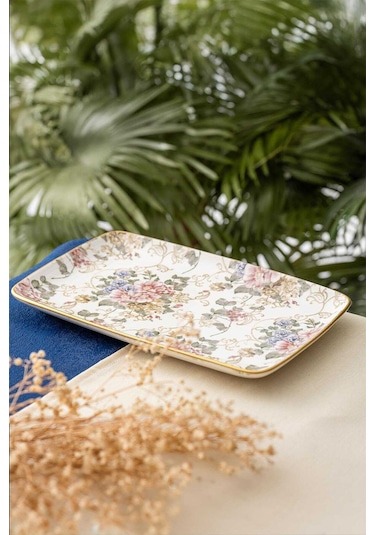 Acar Rosa Kayık Tabak 32 Cm Renkli