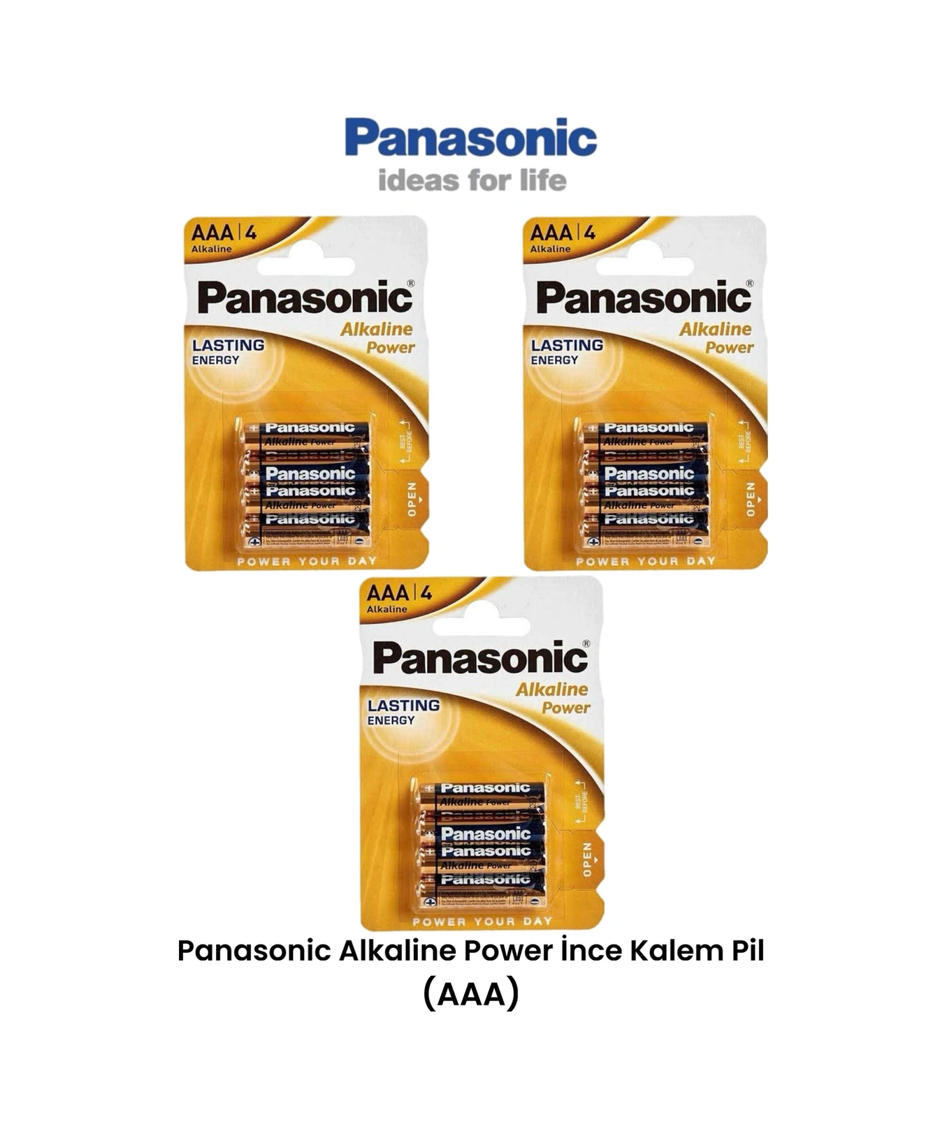 Panasonic Alkaline Aaa-lr03 1,5v 12 Adet İnce Kalem Pil Aaa