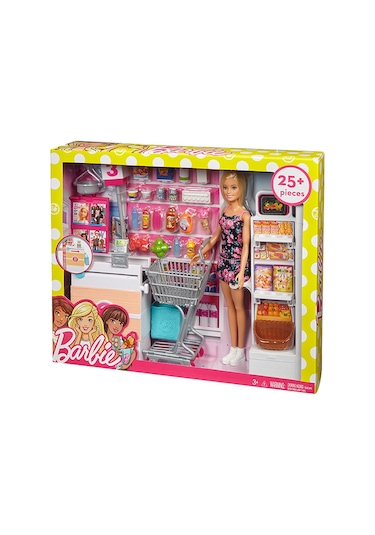 Barbie Süpermarkette Oyun Seti  Frp01