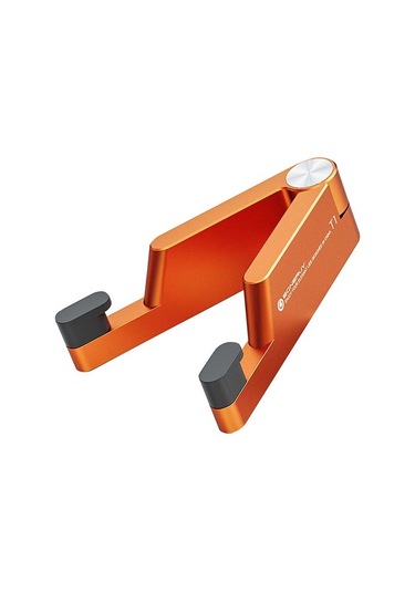 Joyhub Boneruy T1 Alüminyum Alaşımlı Katlanır Telefon Standı Taşınabilir Ayarlanabilir Tablet Pc Tutucu - Gri Turuncu Yok Havalandırma 5ı5vq4
