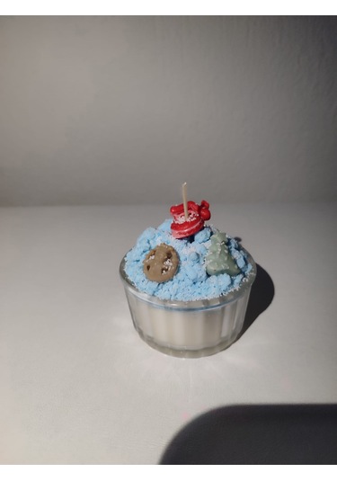 Yeni Yıl Temalı Kış Dağı Mumu