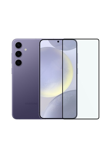 Safeus Tam Kaplayan Parmak İzi Bırakmayan Safir Ekran Koruyucu Cam , Samsung S24 İle Uyumlu