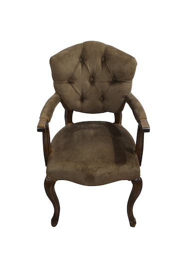 Bengimobilya Berjer Lüken Aslan Ayak Model Parlak Ceviz Baby Face Kumaş Kapito