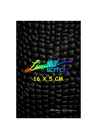 Limited Edition Sticker Folyo - Hologram - 16 X 5 Cm