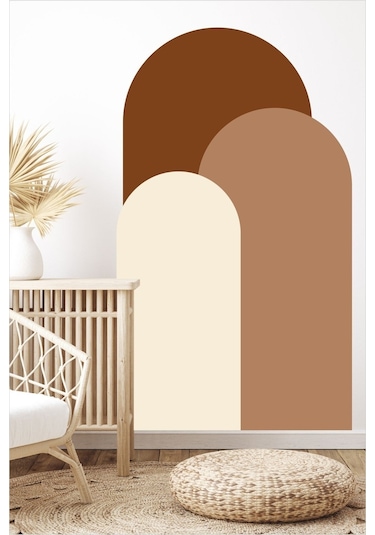 Bohem Oval Boho 3'lü Duvar Sticker