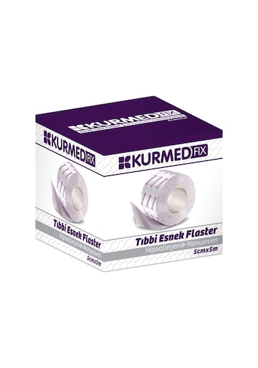 Kurmed Fix Hipoalerjenik Esnek Fix Flaster 5 x 5 M 1 Adet