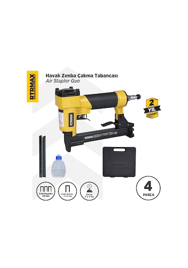 Rtrmax RTM0116 Havalı Zımba Çakma Tabancası 6-16 mm 3.5-5 Bar Çantalı