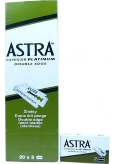 Astra Traş Bıçağı Yeşil Jilet 5 x 20'li