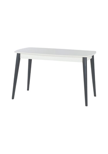 Ludovica Fransız Retro Still Açılır Yemek Masası 90x140 Siyah - Beyaz