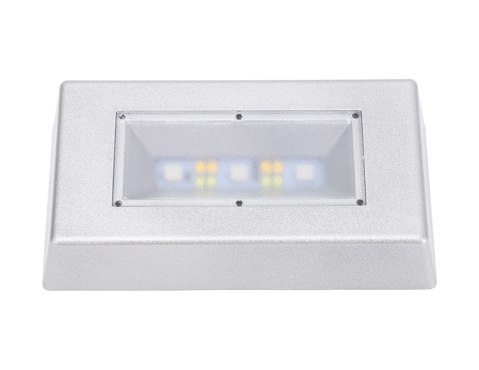 Wezone Gümüş Led Işık Tabanı, Usb/pil Beslemeli, 11 Ampul, Çok Renkli Modlar, Kristal Top/sanat Eserleri İçin Sergi Tabanı Pil Yok Diğer