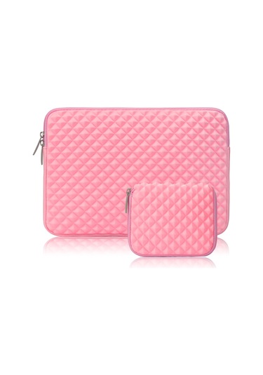 Cbtx Desenli Dokulu 14.6" Dizüstü Bilgisayar Laptop Taşıma Çantası Pembe