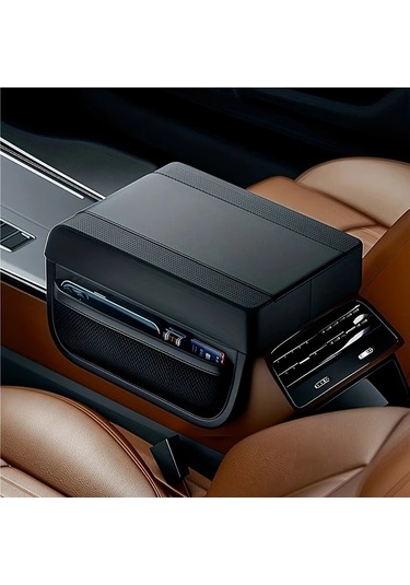 Xuweiwei 1 Adet Siyah Evrensel Deri Konsol Kolçak Koruyucu Depolamalı