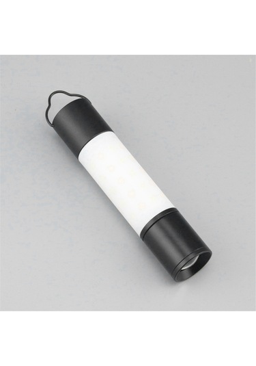 Açık Hava Kamp Led Teleskopik El Feneri Tripod Somunları İle, A Siyah