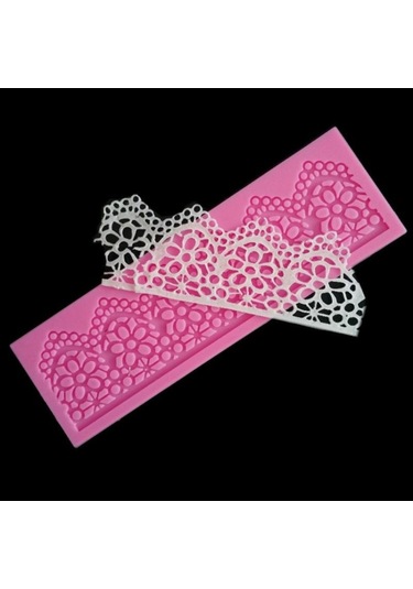 Dıy Pişirme Aletleri Dantel Silikon Kalıplar Fondan Kek Çevresel Dekorasyon Araçları Çikolata Kalıp, Size:lace Silicone Moulds Diğer