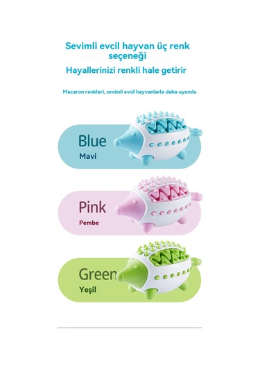 Mytopped Köpekler Diş Gıcırdıyor Oyuncak Kirpi Sızdıran Yiyecek Cihazı İnteraktif Eğitim Eğitici Köpek Oyuncakları Anti-diş Sızdıran Top