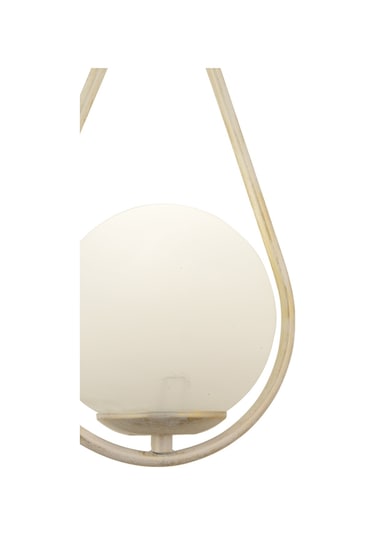 Mirza Tekli Beyaz Silme Sarkıt Beyaz Camlı Modern Sarkıt Mutfak Salon Sarkıt Avize Beyaz