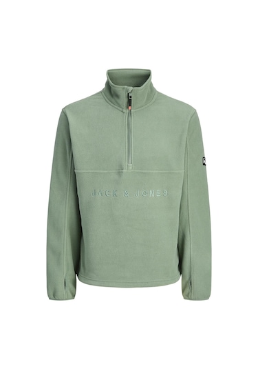 Jjalpes Half Zıp Fleece Polar Ceket Aw25 Laurel Wreath Yeşil
