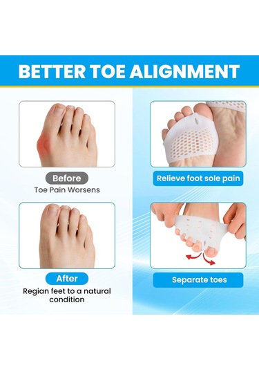 3b Trend Silikon Ayak 5 Parmak Ayırıcı Koruyucu Ayak Parmak Gömleği Geçmeli