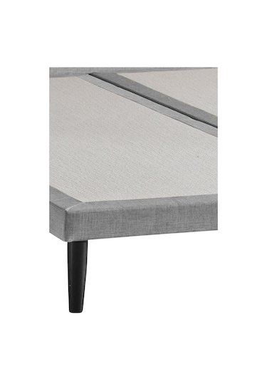 Niron Slim Karyola - 160x200 Çift Kişilik Baza - Metal İskeletli, Yüksek Ayaklı Ve Keten Kumaşlı