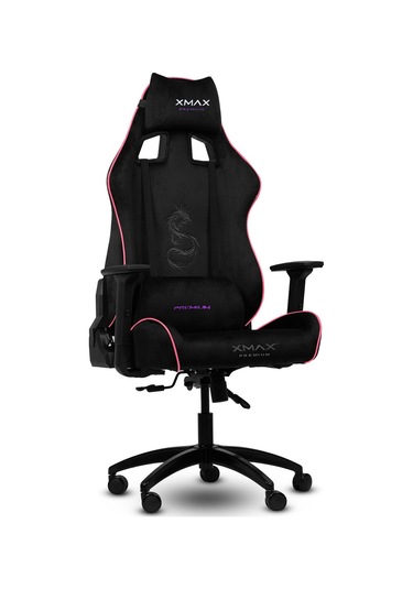 Rio Pus Balerion Terletmez Kadife Kumaş Siyah Gaming Oyuncu Koltuğu -8 Siyah