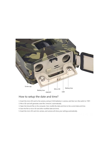 Jeemson 12mp 1080p Dış Mekan Av Kamerası - 1 Saniye Tetik Süresi, 110 Algılama Açısı, 26 Adet Ir Led Ile Gece Görüşü, Ip56 Su Geçirmez, 12 Ay Pil Ömrü Çok Renkli