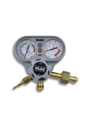 Yıldız 5450s Co2 0-21 L/min. Karbondioksit Basınç Düşürücü Saat